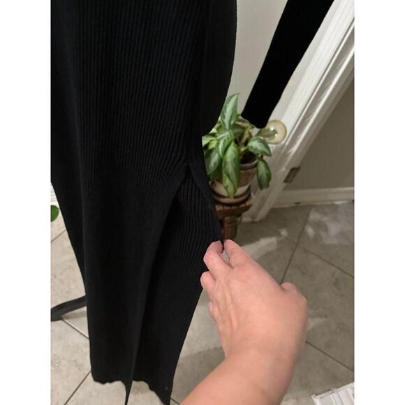 Hera Collection black knit‎ dress size small - Picture 4 of 7